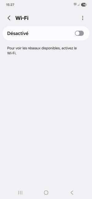 Activer le Wi-Fi
