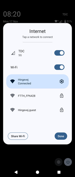 Turn off Wi-Fi