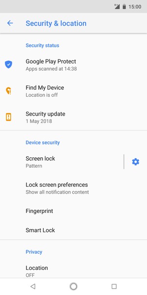 Your phone is now secure with a screen lock