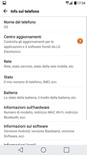 Seleziona Centro aggiornamenti