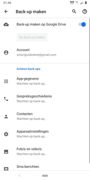 Selecteer Account