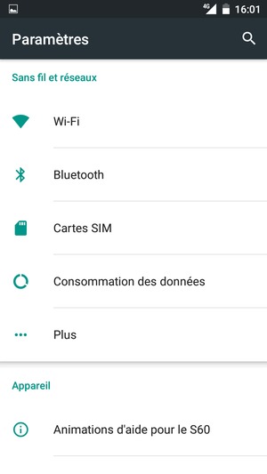 Sélectionnez Plus