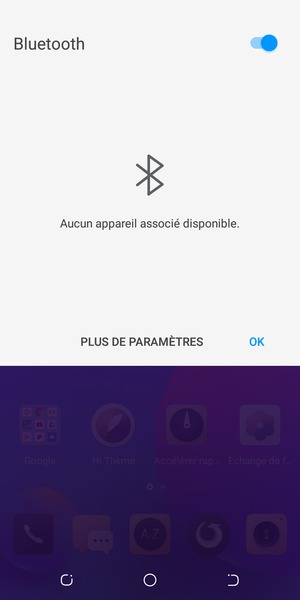 Désactiver le Bluetooth