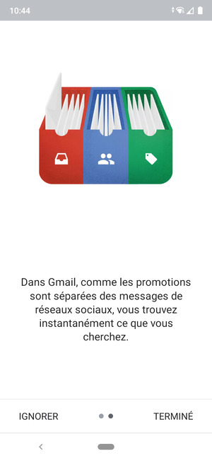 Sélectionnez TERMINÉ