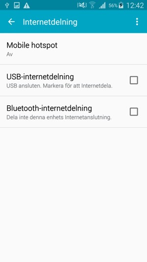 Välj Mobile hotspot