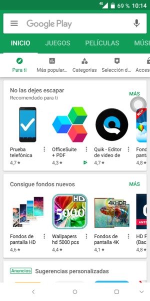 Seleccione la barra de Búsqueda