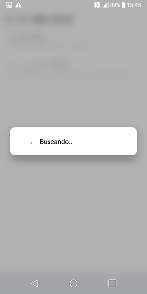 Espere a que la búsqueda termine