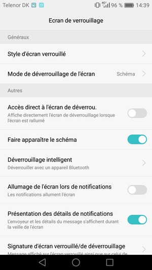 Votre téléphone est maintenant sécurisé par un écran de verrouillage