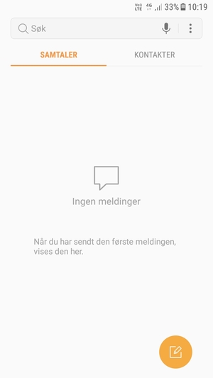 Velg menyknappen