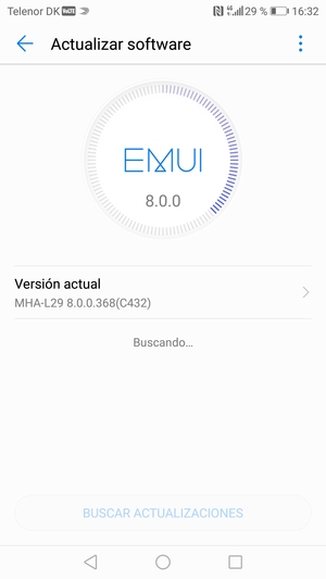 Espere a que la búsqueda termine