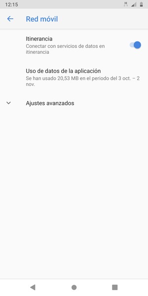 Activar o desactivar Itinerancia