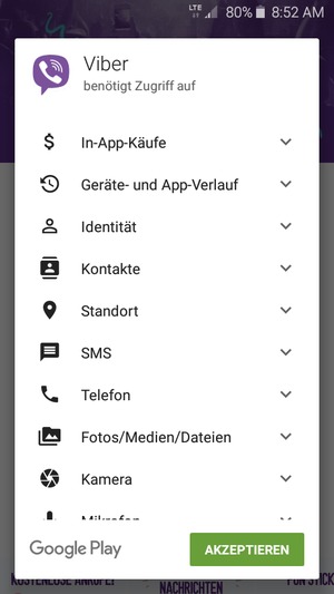 Wählen Sie AKZEPTIEREN