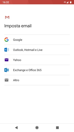 Seleziona Outlook, Hotmail e Live