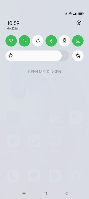 Schuif naar beneden in het bovenste menu opnieuw