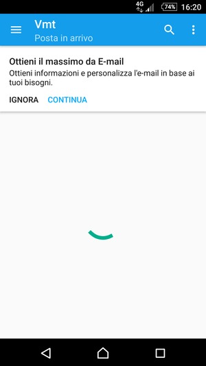 Il tuo account è pronto per l'uso
