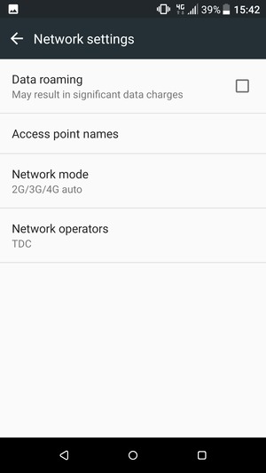 Select Network mode