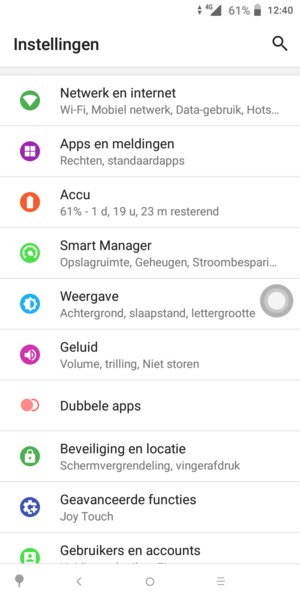 Selecteer Netwerk en verbinding / Netwerk en internet