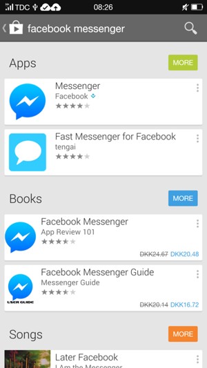 Select the app