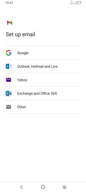 Select Outlook, Hotmail and Live