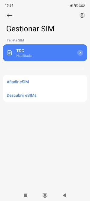 Seleccione Añadir eSIM