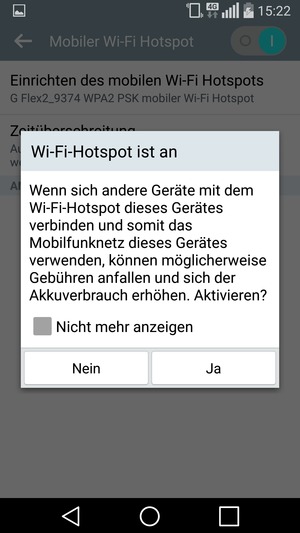 Wählen Sie Ja