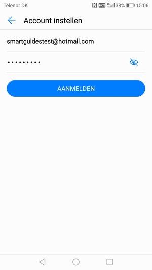 Voer uw Hotmail adres en Wachtwoord in. Selecteer AANMELDEN