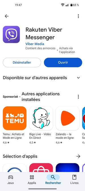 Sélectionnez Ouvrir