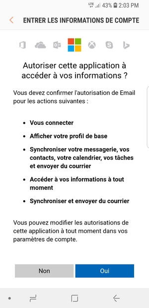 Sélectionnez Oui