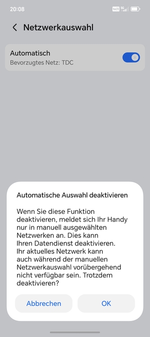 Wählen Sie OK
