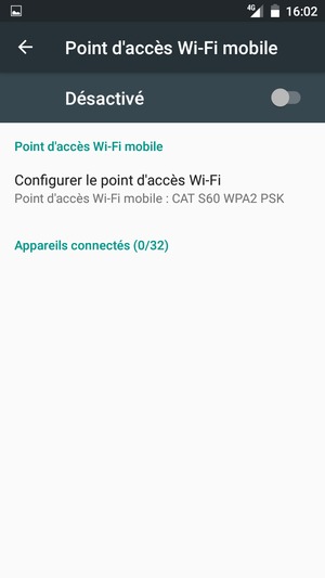 Sélectionnez Configurer le point d'accès Wi-Fi