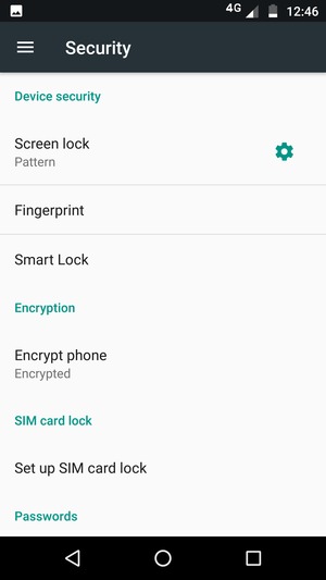 Your phone is now secure with a screen lock
