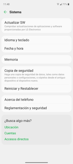 Seleccione Actualizar SW