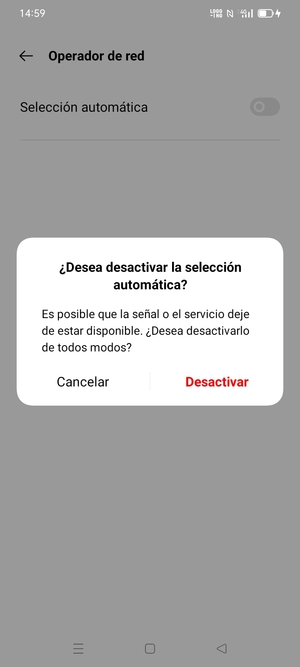 Seleccione Desactivar