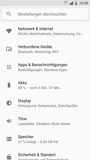 Wählen Sie Netzwerk & Internet