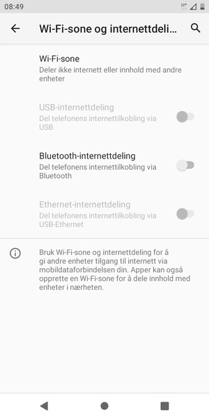 Velg Wi-Fi-sone
