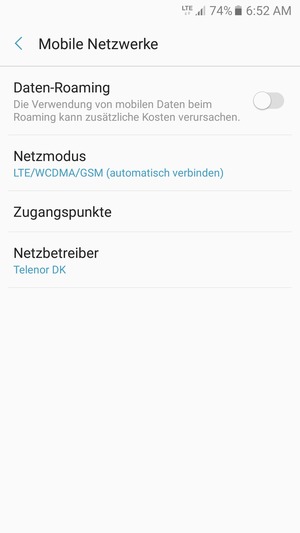 Wählen Sie Zugangspunkte