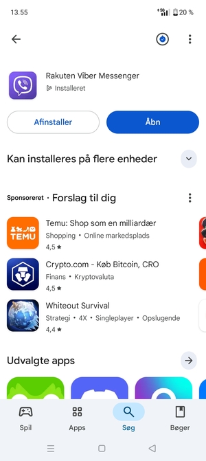 Vælg Åbn