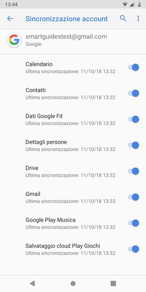Seleziona il tasto Menu