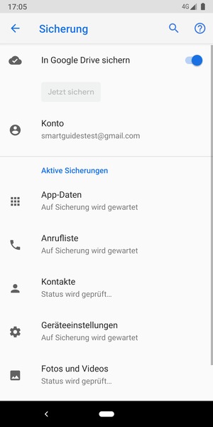 Wählen Sie Konto