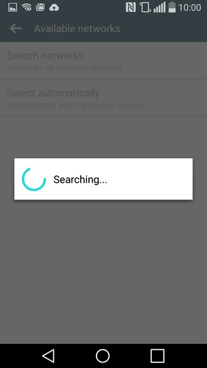 Wait for the search to finish