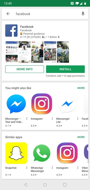 Select the app