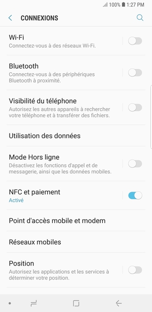 Sélectionnez Réseaux mobiles