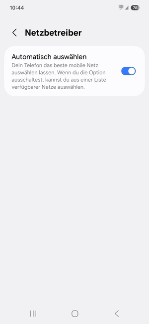 Schalten Sie Automatisch auswählen aus