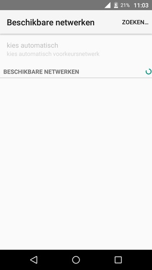 Wacht tot de zoekopdracht beëindigd is