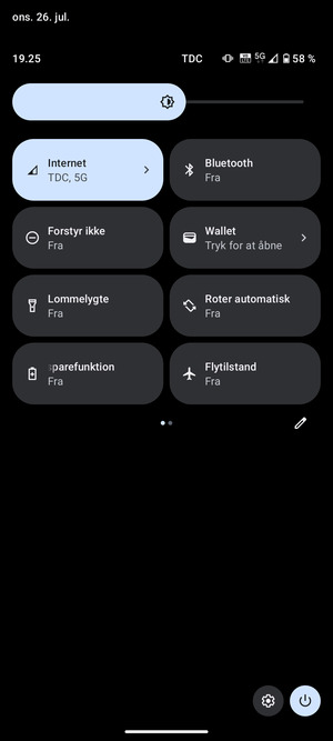 Vælg Batterisparefunktion