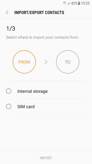 Select SIM card