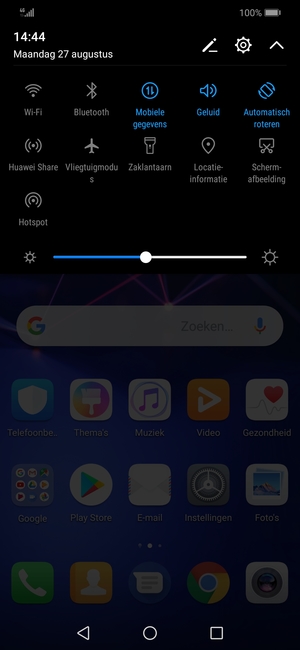 Selecteer de Instellingen knop