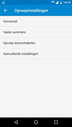 Selecteer Voicemail
