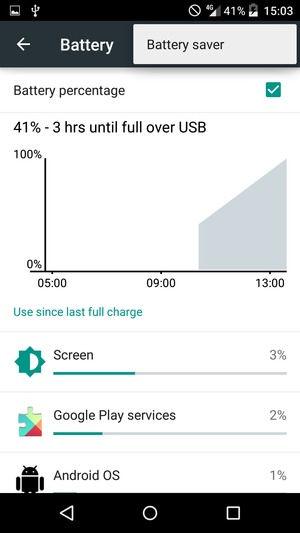 Select Battery saver
