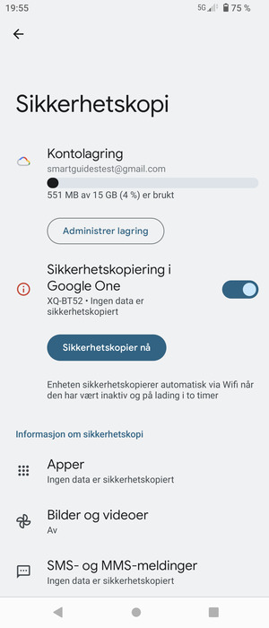 Velg Kontolagring